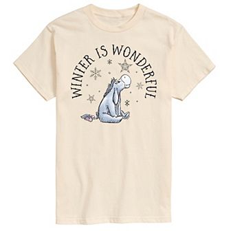 Disney's Winnie The Pooh Men's Winter Is Wonderful Graphic Tee