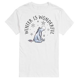 Disney's Winnie The Pooh Men's Winter Is Wonderful Graphic Tee