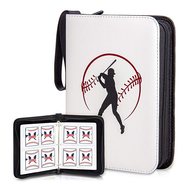 Pokemon Cards Binder Waterproof 9 Pocket Trading Card Binder Zippered Baseball  Cards Collection Case Baseball Card Binder Near Me