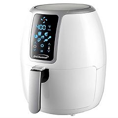 Brentwood AF-202BK 2 Quart Small Electric Air Fryer Copper with Timer and  Temp Control