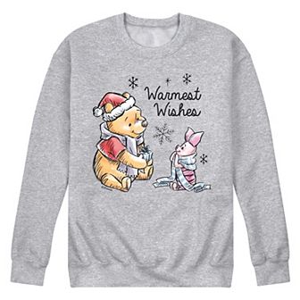Disney's Winnie The Pooh Men's Warmest Wishes Fleece Sweatshirt