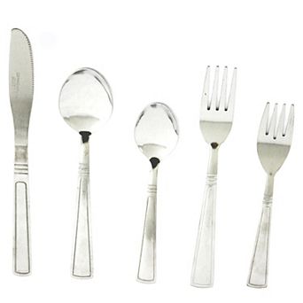 Gibson Home Creston 20 pc Flatware Set with Tumble Finish
