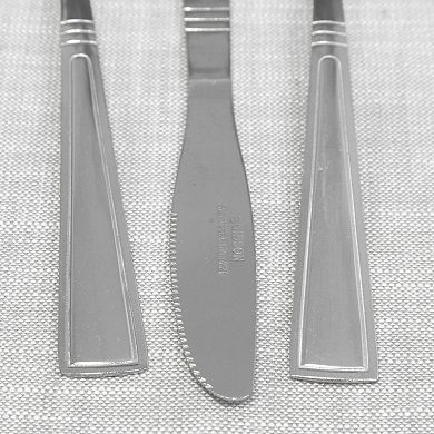 Gibson Home Creston 20-Piece Flatware Set with Tumble Finish