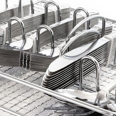 Gibson Home South Bay 65 Piece Stainless Steel Flatware Service Set with Wire Caddy