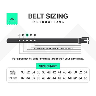 Size Guide Belt Size 44 In Cm Men's Traditional Single Leather