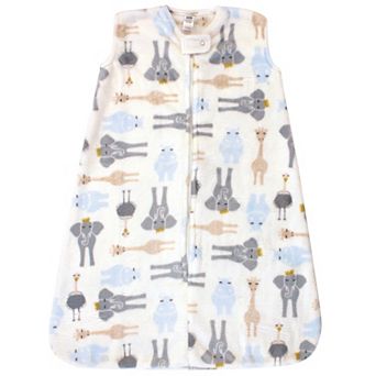 Hudson Baby Infant Boy Plush Sleeping Bag, Sack, Blanket, Royal Safari