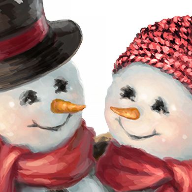 Snow Much in Love Christmas Door Decor by D. Gelsinger - Christmas Santa Snowman Decor