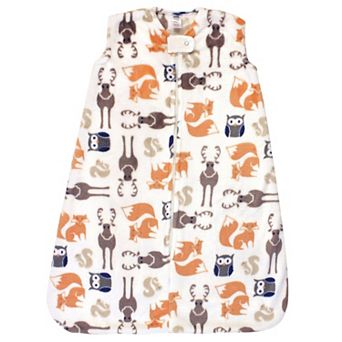 Hudson Baby Infant Boy Plush Sleeping Bag, Sack, Blanket, Forest, 0-6 Months