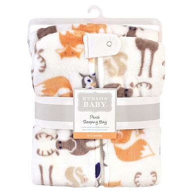 Hudson Baby Infant Boy Plush Sleeping Bag, Sack, Blanket, Forest