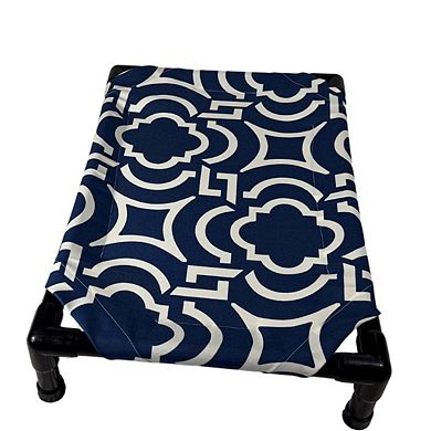 Truman + Teddy (Ripple) Easy-to-clean Handcrafted Elevated, Cot-Style Dog Bed 