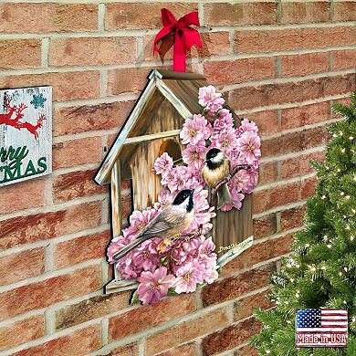 Dream House Easter 24-Inch Handcrafted Wooden Door Decor by D. Gelsinger - Spring Decor