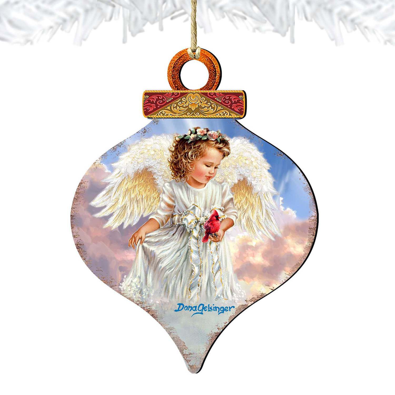 Melrose Cardinal Joy and Peace Ornament (Set of 12)