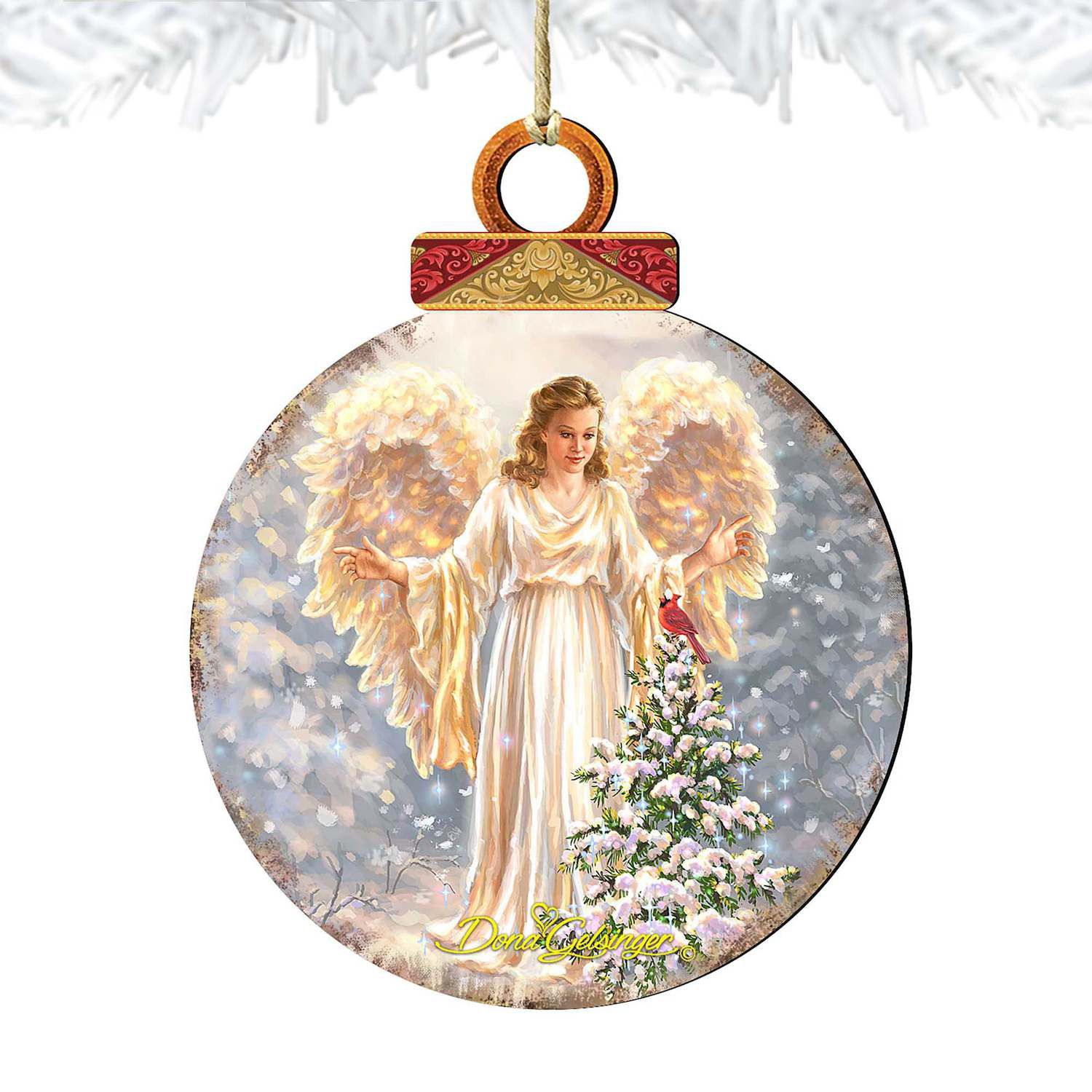 Melrose Cardinal Joy and Peace Ornament (Set of 12)