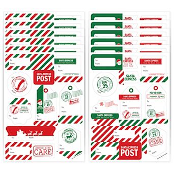 Big Dot Of Happiness Santa's Special Delivery Christmas Gift Labels To And From 120 Stickers