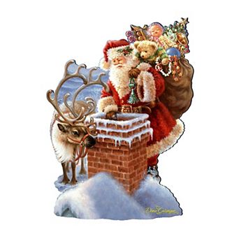 Faithful Friends Holiday 24-Inch Handcrafted Wooden Door Decor by D. Gelsinger - Christmas Decor
