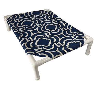 Truman + Teddy (Ripple) Easy-to-clean Handcrafted Elevated, Cot-Style Dog Bed 