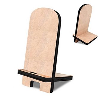 Cell Phone Stand, Tablet Stand, Block and Plague Stand Natural Wood
