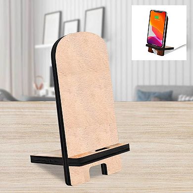 Cell Phone Stand, Tablet Stand, Block and Plague Stand Natural Wood