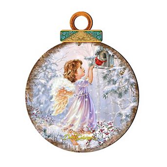 Little Christmas Joy Christmas 24-Inch Door Decor by D. Gelsinger - Christmas Santa Snowman Decor