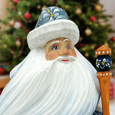 Clara And Nutcracker Prince Santa Wood Carved Figurine By G. Debrekht