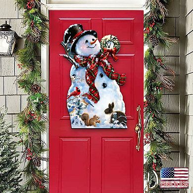 An Old-Fashioned Christmas 24-Inch Door Decor by D. Gelsinger - Festive Holiday Decor