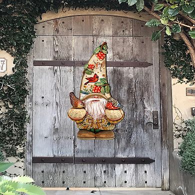 Fall Gnome Dwarf Halloween Door Decor by G. DeBrekht - Thanksgiving Halloween Decor