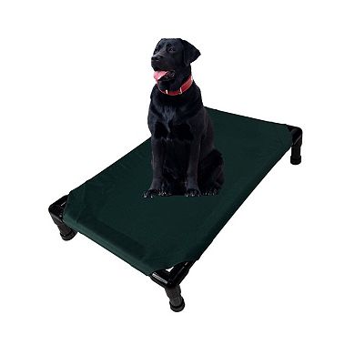 Truman + Teddy (Into the Woods) Easy-to-clean Handcrafted Elevated, Cot-Style Dog Bed 