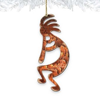 Set of 2 - Kokopelli Wooden Christmas Ornaments by G. DeBrekht - Christmas Decor