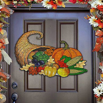 Thanksgiving Halloween Door Decor by G. DeBrekht - Thanksgiving Halloween Decor