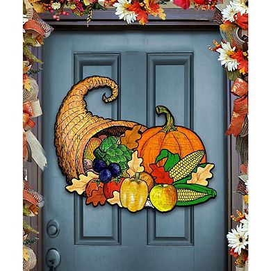 Thanksgiving Halloween Door Decor by G. DeBrekht - Thanksgiving Halloween Decor
