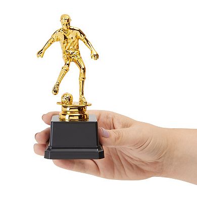12 Pack Soccer Plastic Trophy for Recognition, Sports Competitions, 2.5 x 6.0 in