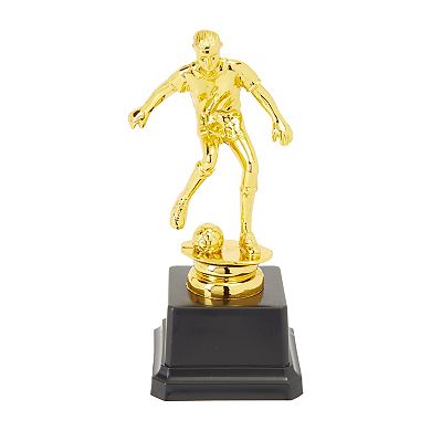 12 Pack Soccer Plastic Trophy for Recognition, Sports Competitions, 2.5 x 6.0 in