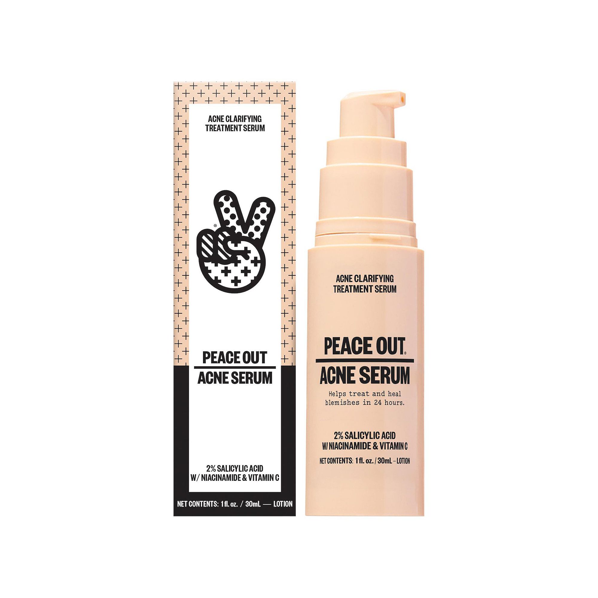 Peace Out Salicylic Acid Acne Treatment Serum, Size: 1 FL Oz, None