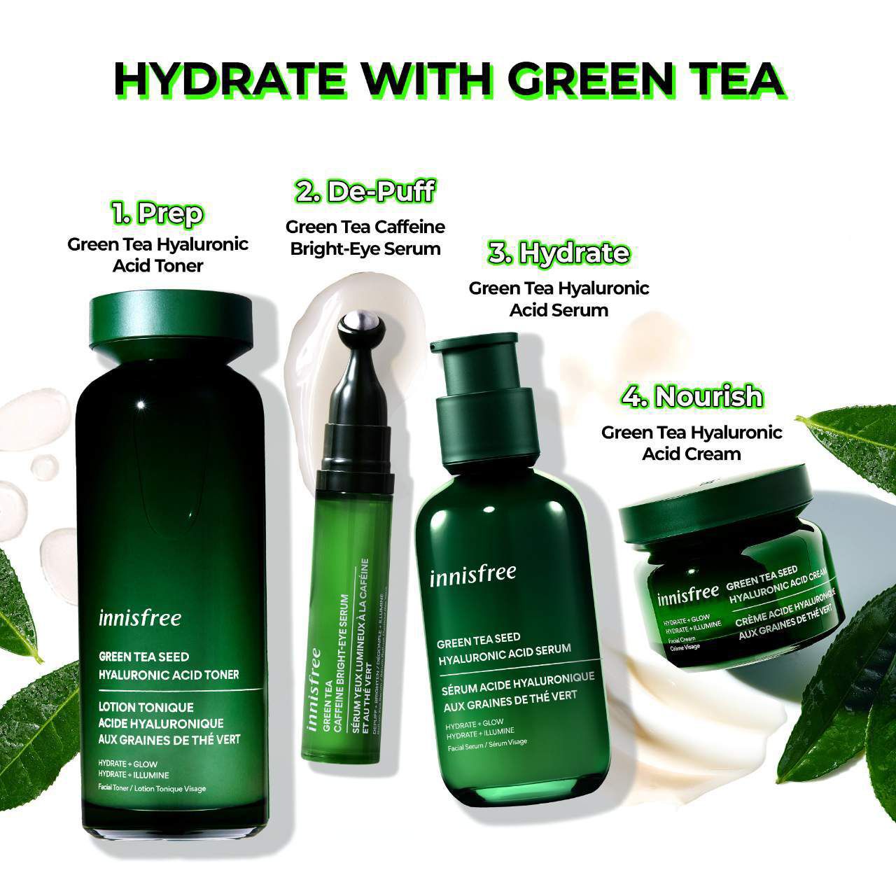 Innisfree Green Tea Hyaluronic Acid Refillable Serum