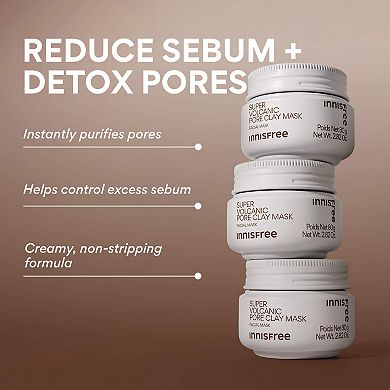 Super Volcanic Pore Detoxing Clay Mask with AHAs + Oil Control