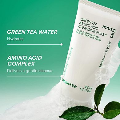 Sulfate-Free Green Tea Amino Acid Cleansing Foam