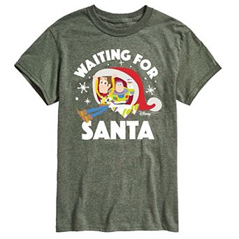 Disney / Pixar's Toy Story Woody & Buzz Lightyear Men's Waiting For Santa Graphic Tee
