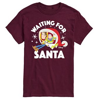 Disney / Pixar's Toy Story Woody & Buzz Lightyear Men's Waiting For Santa Graphic Tee