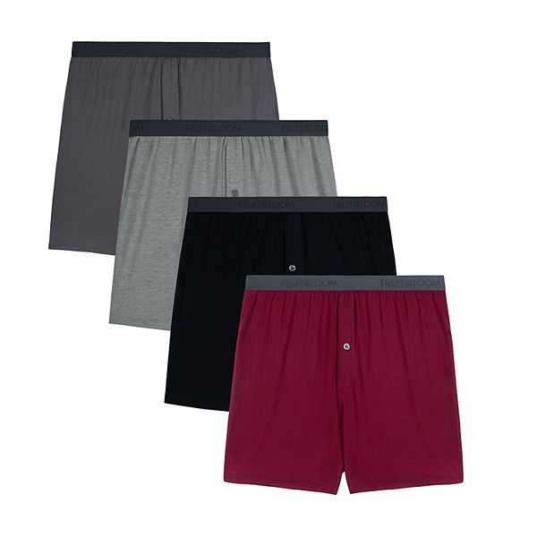 Men's Fruit of the Loom® 4Pack Premium Knit Boxers Set
