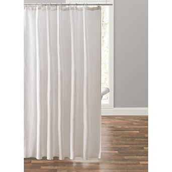 Caro Home Waffle Texture Shower Curtain