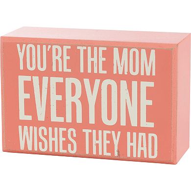 By Kathy "You're The Mom Everyone Wishes They Had" Box Sign & Socks Gift Set