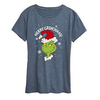 Women's Dr. Seuss The Grinch Merry Grinchmas Graphic Tee