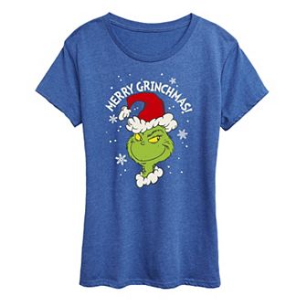 Women's Dr. Seuss The Grinch Merry Grinchmas Graphic Tee