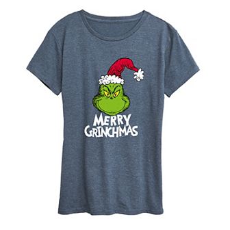 Women's Dr. Seuss The Grinch Merry Grinchmas Graphic Tee