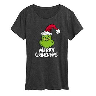Women's Dr. Seuss The Grinch Merry Grinchmas Graphic Tee