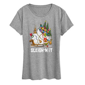 Women's Dr. Seuss The Grinch Sleigh'n It Graphic Tee