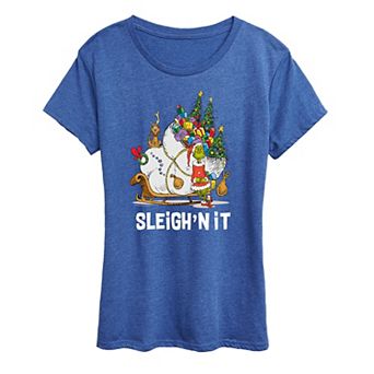 Women's Dr. Seuss The Grinch Sleigh'n It Graphic Tee