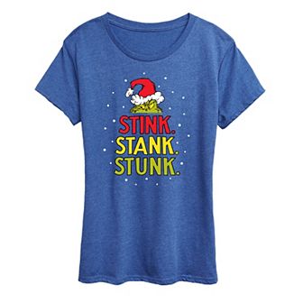 Women's Dr. Seuss The Grinch Stink Stank Stunk Graphic Tee