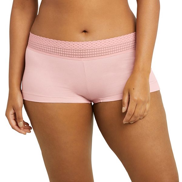 Maidenform® Dream® Cotton Lace-Trim Boyshort Underwear 40859