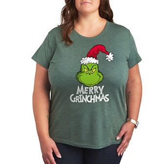 Plus Dr. Seuss The Grinch Merry Grinchmas Graphic Tee
